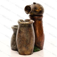 садовый фонтан с кувшинами