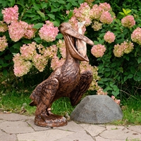 объемная фигура пеликан под бронзу