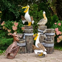 пеликаны объемные фигуры