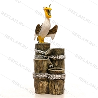 декоративный фонтан пеликан