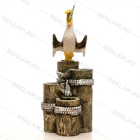 уличный фонтан пеликан