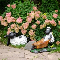 фигура Овечка с тачкой