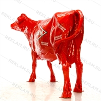 рекламная фигура корова