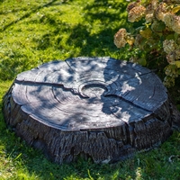 декоративная крышка люка пень