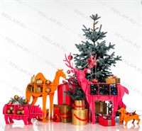 новогоднее оформление витрин магазинов