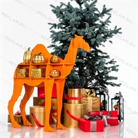 новогодняя витрина верблюд