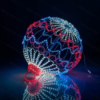 Светящийся шар новогодний, D 80 см - фото 34631