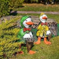 объемная фигурка утенок с зонтом