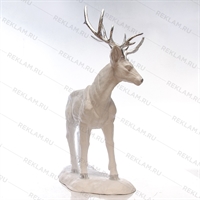 объемная фигура белый олень