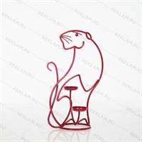 красный подсвечник красный подсвечник