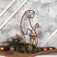 кованый подсвечник тигр