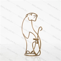 Кованый подсвечник тигр - фото 35518