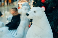 новогодняя фигура белая медведица