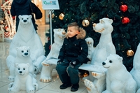 новогодняя фотозона с медведями