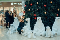 новогодняя фигура белая медведица