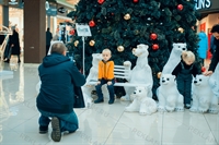 новогодняя фотозона с медведями