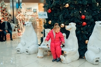 скамейка белые мишки