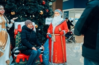 новогодняя фотозона с дедом морозом