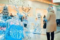 новогодняя фотозона с оленями