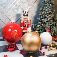 новогодний декор большие шары