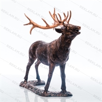 Ростовая фигура Олень стоит под бронзу