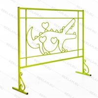 Заборчик Крокодил для детской площадки Заборчик Крокодил для детской площадки