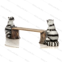 Лавка Еноты из полистоуне