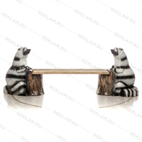 Лавка еноты для детской площадки