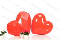 Нанести логотип Вашей компании на рекламную объемную фигуру Сердце полигональное