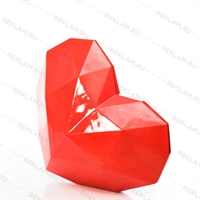 Рекламная Объемная фигура Сердце полигональное  для декора фотостудий