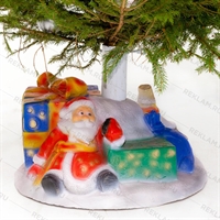 Ёлочная подставка Дед Мороз и Снеговик, стеклопластик