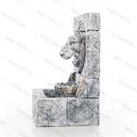 Купить фонтан Львиная голова большой из стеклопластика