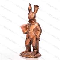 Рекламная объёмная фигура Заяц из стеклопластика