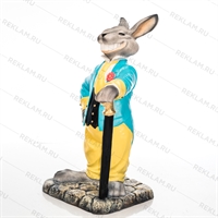 Рекламная  фигура Заяц из стеклопластика