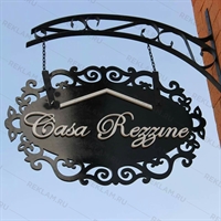 Металлическая вывеска по индивидуальным проектам