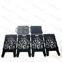 Разборный уличный очаг