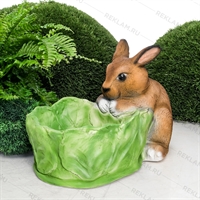 Кашпо Заяц, цвет: коричневый