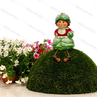 Сказочная фигура Гном девочка капустница