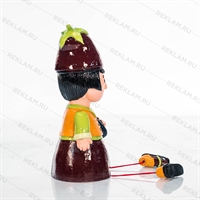 Фигура Гном баклажан, высота 41см