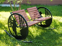 Кресло-качалка в ландшафте