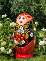 матрёшка в покраске хохлома