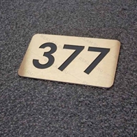 металлический номерок по индивидуальному проекту