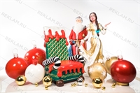 Фигура Дед Мороз, стеклопластик, 168 см. - фото 39686