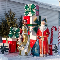 Фигура Дед Мороз, стеклопластик, 168 см. - фото 39691