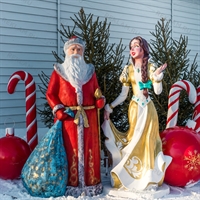 Фигура Дед Мороз, стеклопластик, 168 см. - фото 39693