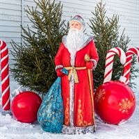 Фигура Дед Мороз, стеклопластик, 168 см. - фото 39694