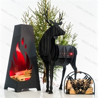 мангал с лазерной резкой по металлу