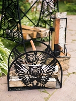 дровница с лазерной резкой по металлу