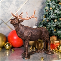 олень покраска под бронзу