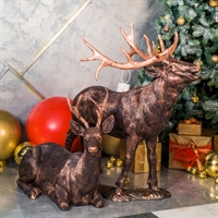 фигуры оленей из стеклопластика